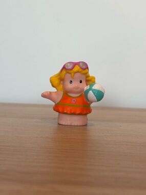 Fisher-Price Little People Beach Girl Figure Vintage Style